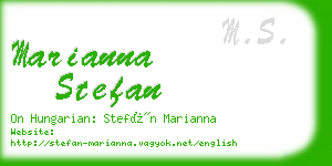 marianna stefan business card